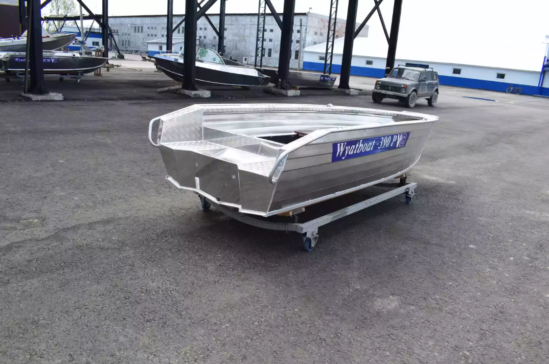 Алюминиевая лодка Wyatboat-390Р Увеличенный борт в Иркутске