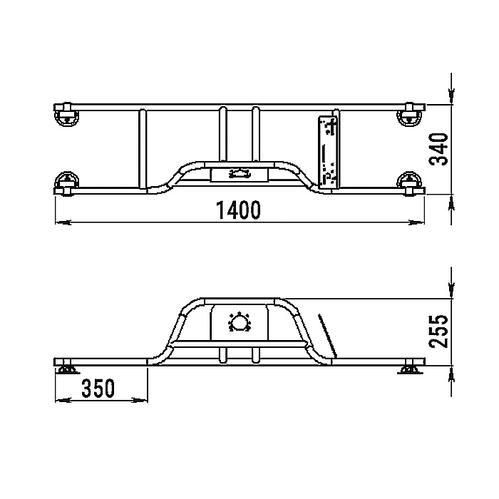 Стойка рулевая с бортовым креплением малая в Иркутске