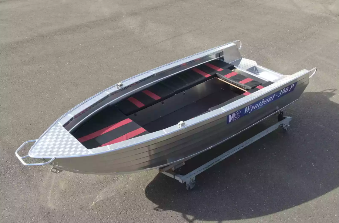 Алюминиевая лодка Wyatboat-390РМ увеличенный борт в Иркутске