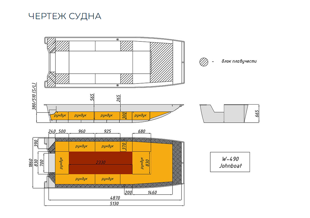 Алюминиевая лодка Wyatboat-490 Jonboat в Иркутске