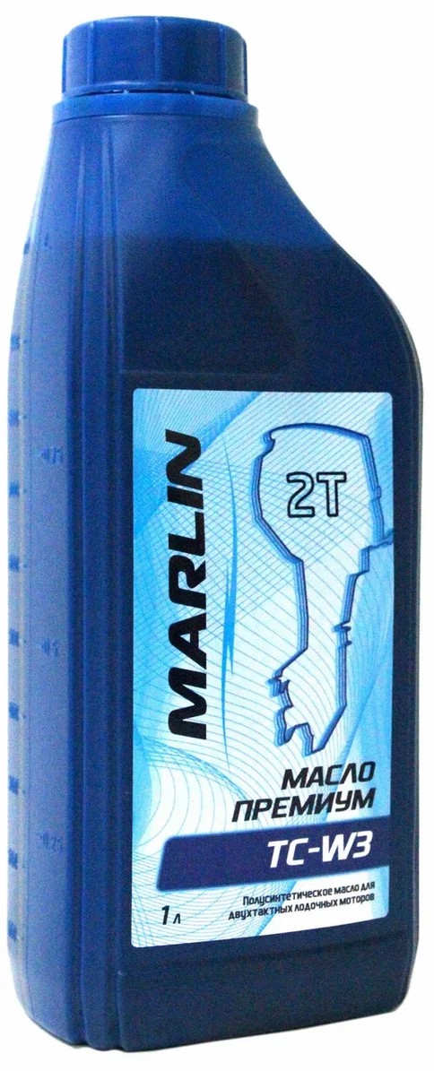 МАСЛО ПОЛУСИНТЕТИЧЕСКОЕ MARLIN ПРЕМИУМ 2Т, TC-W3, 1 ЛИТР в Иркутске