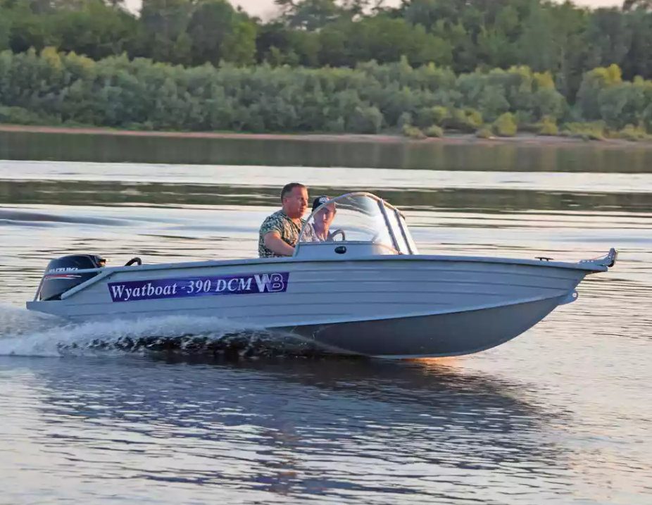Алюминиевая лодка Wyatboat-390 DCM в Иркутске