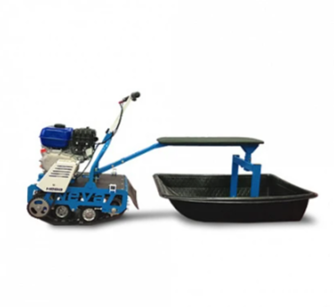 Мотобуксировщик НЕВА МС-1К с санями и сиденьем в Иркутске