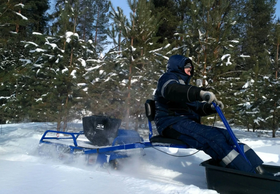 Мотобуксировщик толкач Альбатрос-XL8 с модулем. Без фары, тележки в Иркутске
