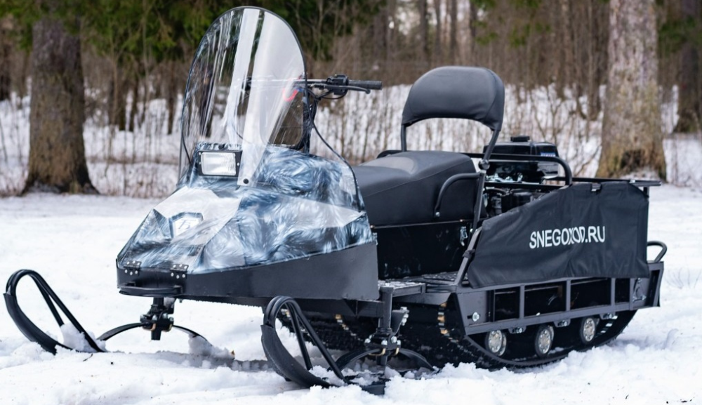 Миниснегоход Бурлак Егерь Экспедитор 15 л.с. , реверс, тормоз, капот белый в Иркутске