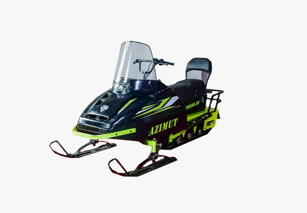 Миниснегоход Бурлак Азимут 20 л.с. , эл.запуск, реверс, тормоз гидравл, капот черный в Иркутске