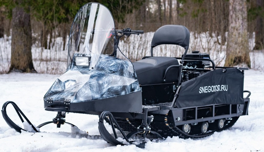 Миниснегоход Бурлак Егерь Экспедитор 15 л.с. , реверс, тормоз, капот белый в Иркутске