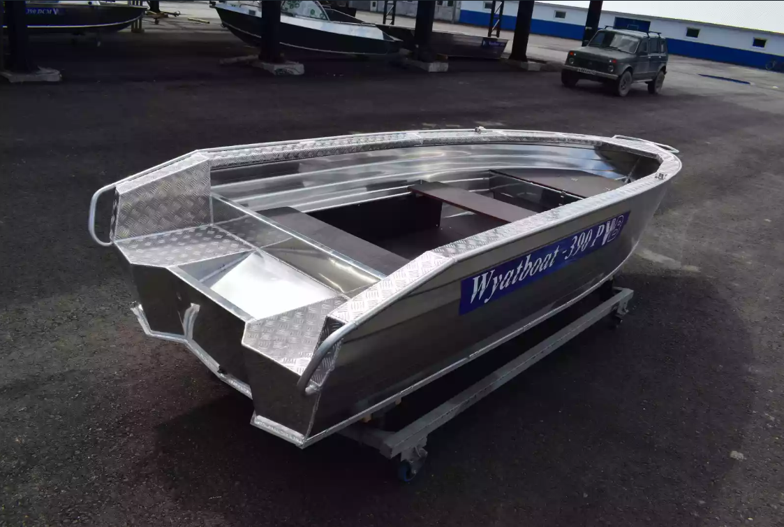 Алюминиевая лодка Wyatboat-390Р Увеличенный борт в Иркутске