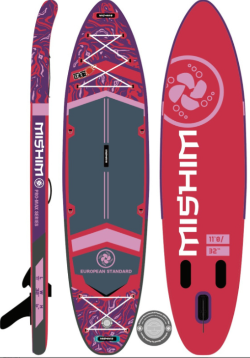 SUP (САП) Доска MISHIMO PRO-MAX Viva Magenta 10.8’ (330см) в Иркутске