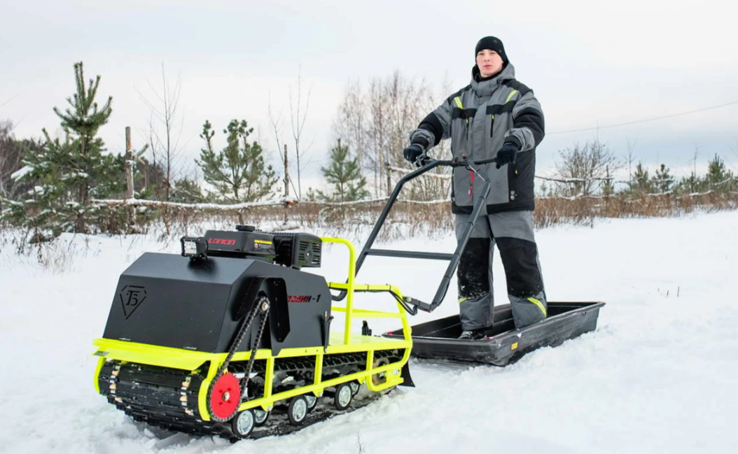 Мотобуксировщик Бурлак ХОЗЯИН-1 (капот металл) в Иркутске