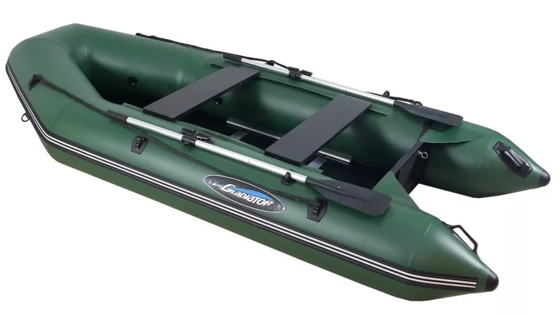 МОТОРНО-ГРЕБНАЯ ЛОДКА ПВХ GLADIATOR А 340 ТК С ФАНЕРНЫМ ПОЛОМ в Иркутске