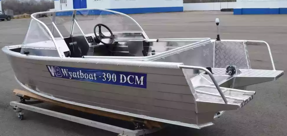 Алюминиевая лодка Wyatboat-390 DCM Увеличенный борт в Иркутске