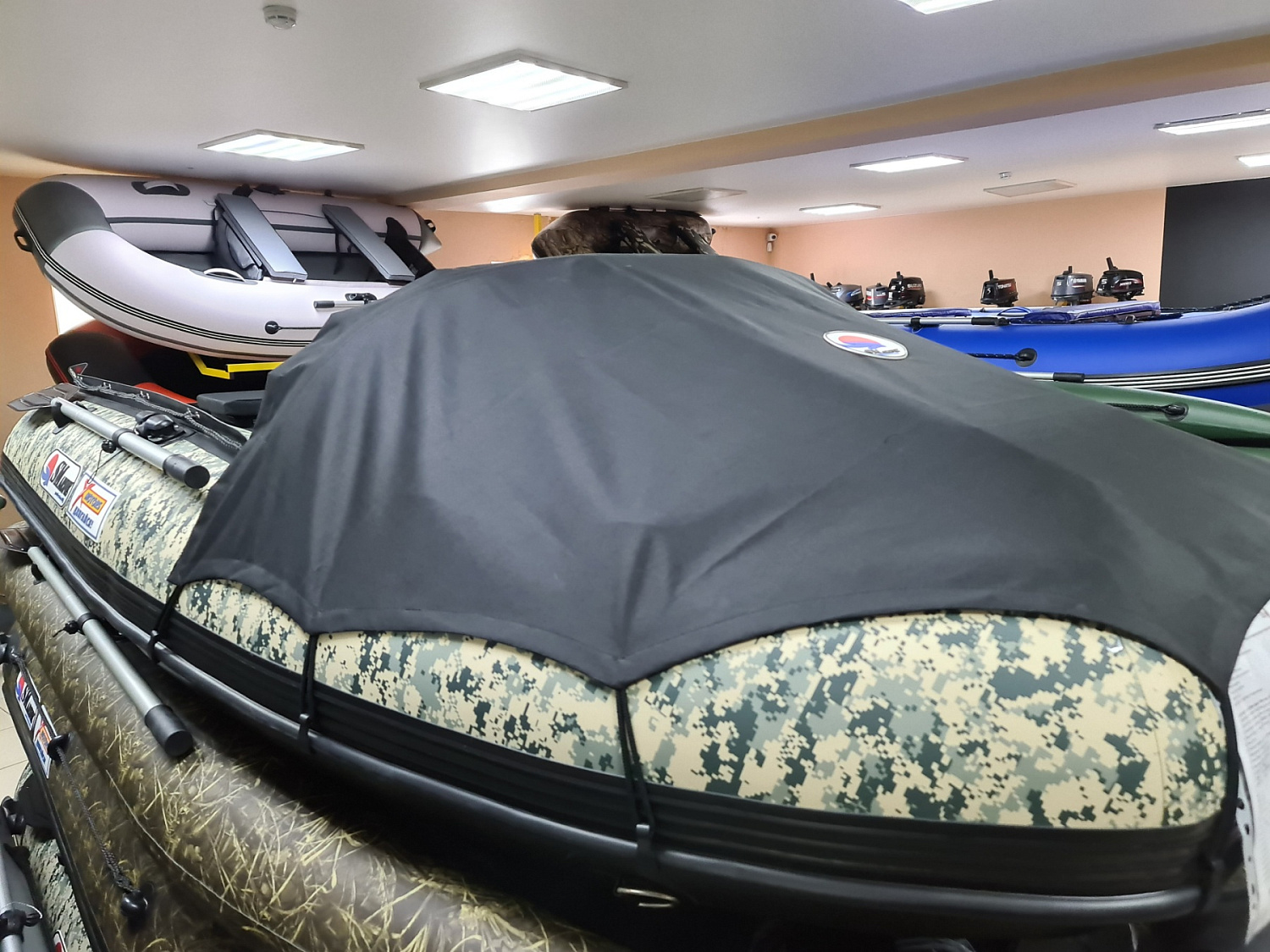 КОМПЛЕКТ НОСОВОГО ТЕНТА К ЛОДКЕ SMARINE AIR MAX 380 ЧЕРНЫЙ в Иркутске