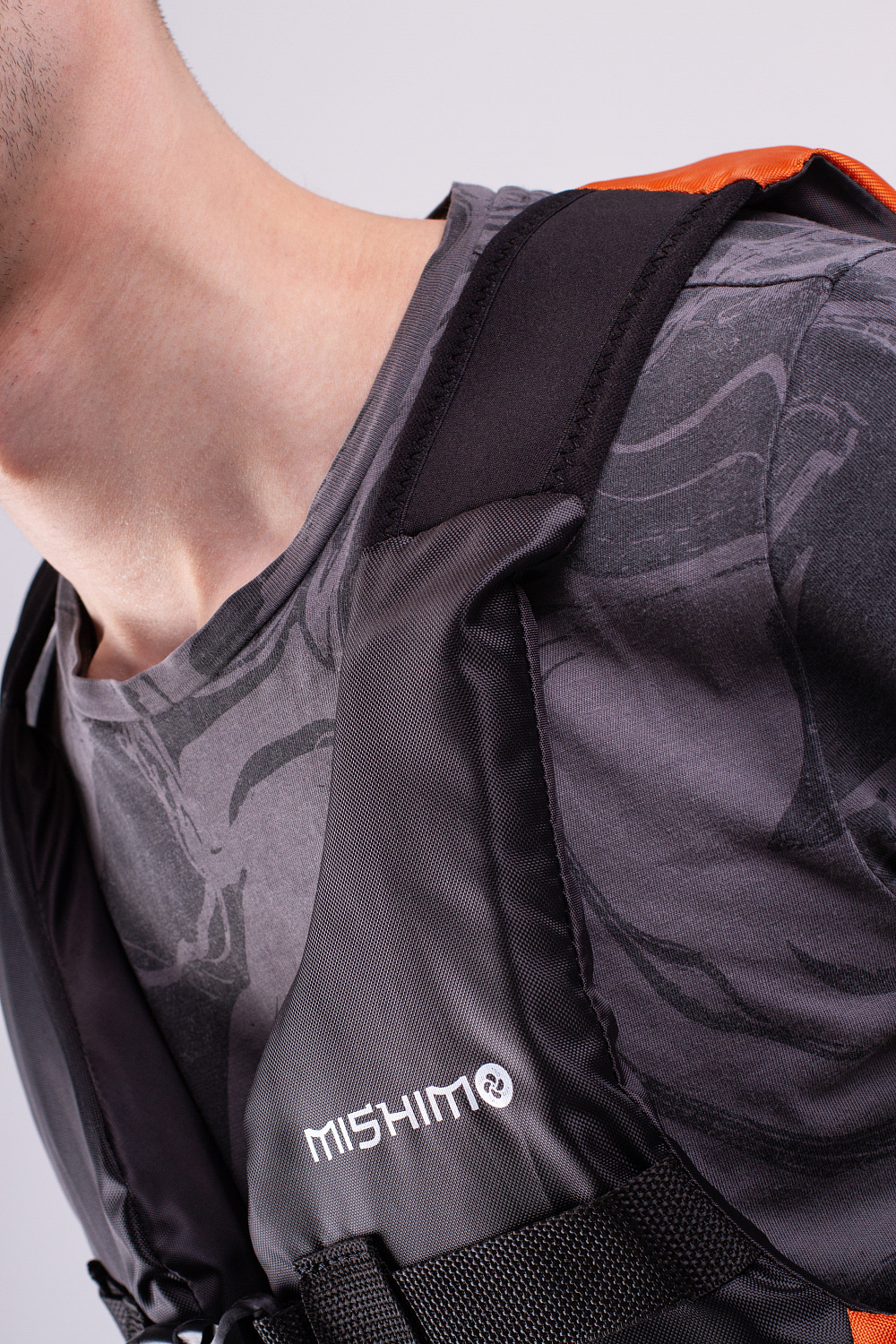 Жилет спасательный MISHIMO PRO Премиум качества Черно-оранжевый в Иркутске