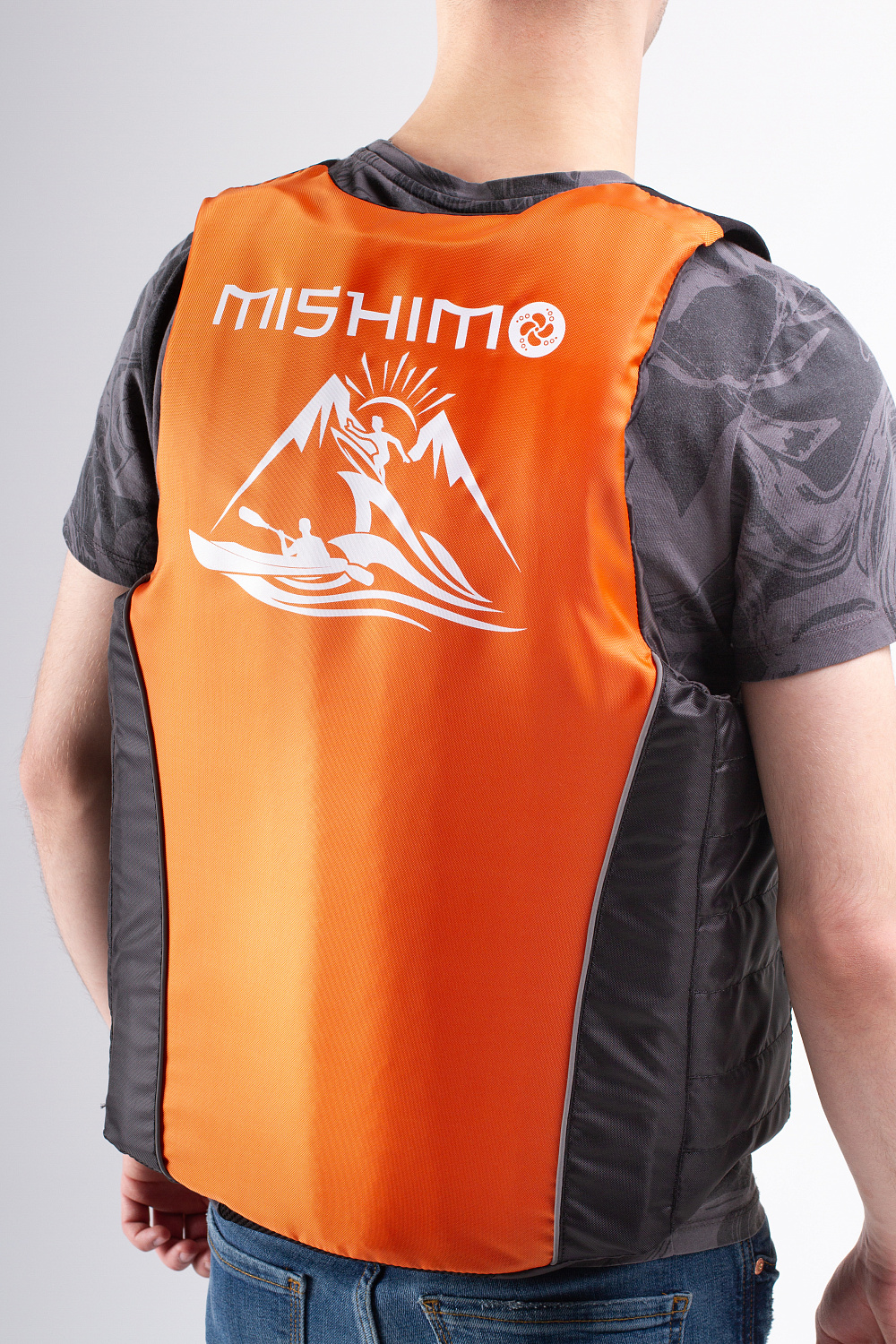 Жилет спасательный MISHIMO PRO Премиум качества Черно-оранжевый в Иркутске
