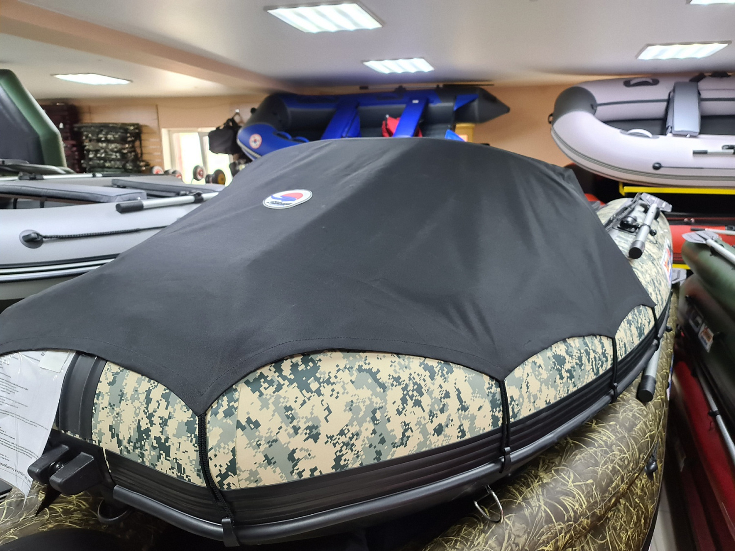 КОМПЛЕКТ НОСОВОГО ТЕНТА К ЛОДКЕ SMARINE AIR MAX 380 ЧЕРНЫЙ в Иркутске